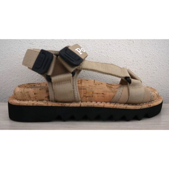 Polo Ralph Lauren Women's Sz 6B Beige Eva Ezra Grosgrain-Strap Sandals - Picture 7 of 13